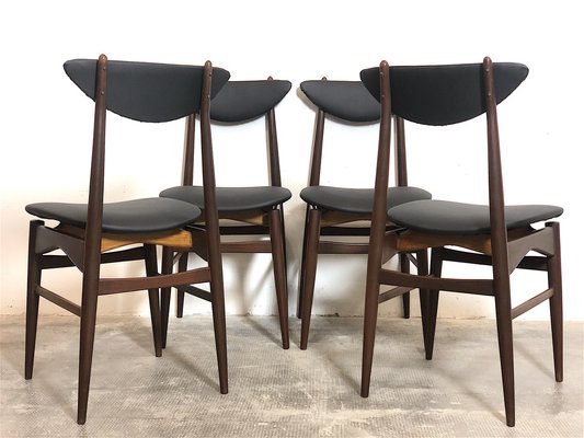 Swedish Dining Chairs, 1960s, Set of 4-FQG-1747123