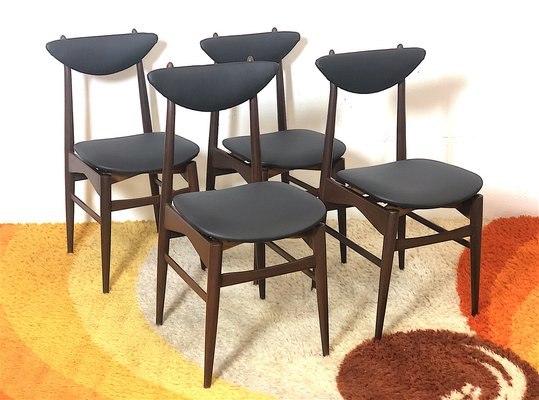 Swedish Dining Chairs, 1960s, Set of 4-FQG-1747123