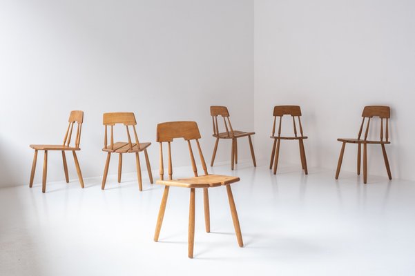 Swedish Dining Chairs by Carl-Gustav Boulogner for Ab Bröderna Wigells Stolfabrik, 1960s, Set of 6-VWQ-1794272