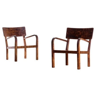 Swedish Easy Chairs, 1950s, Set of 2-QU-1706903