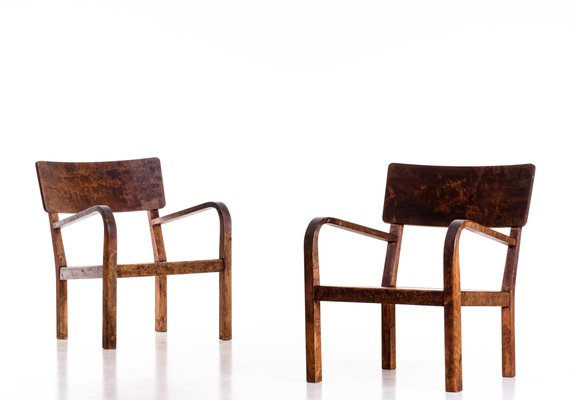 Swedish Easy Chairs, 1950s, Set of 2-QU-1706903