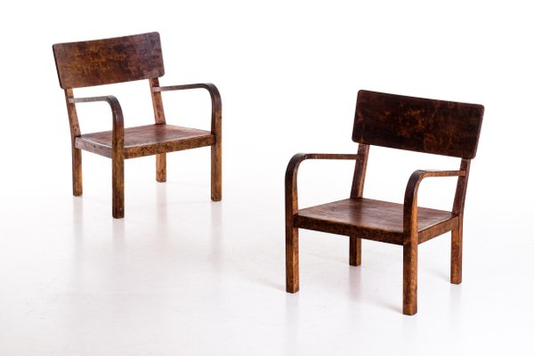 Swedish Easy Chairs, 1950s, Set of 2-QU-1706903