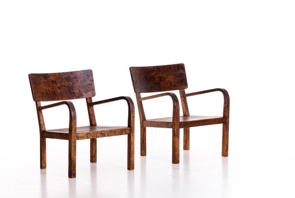 Swedish Easy Chairs, 1950s, Set of 2-QU-1706903