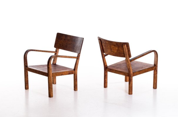 Swedish Easy Chairs, 1950s, Set of 2-QU-1706903