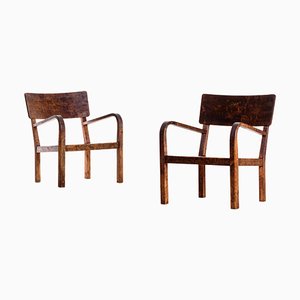 Swedish Easy Chairs, 1950s, Set of 2-QU-1706903