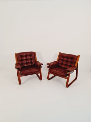 Swedish Easy Chairs by Carl-Henrik Spark for Ulferts Sweden, 1970s, Set of 2-IQR-1309559