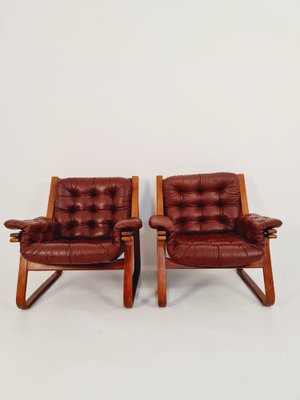 Swedish Easy Chairs by Carl-Henrik Spark for Ulferts Sweden, 1970s, Set of 2-IQR-1309559