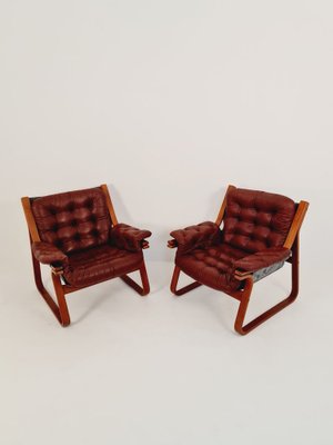 Swedish Easy Chairs by Carl-Henrik Spark for Ulferts Sweden, 1970s, Set of 2-IQR-1309559