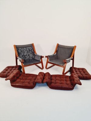 Swedish Easy Chairs by Carl-Henrik Spark for Ulferts Sweden, 1970s, Set of 2-IQR-1309559