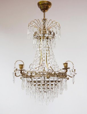 Swedish Empire Style Chandelier, 1950s-JWI-1763226