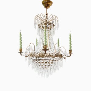 Swedish Empire Style Chandelier, 1950s-JWI-1763226