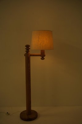 Swedish Floor Lamp in Pine attributed to Luxus, 1970s-FM-2039412