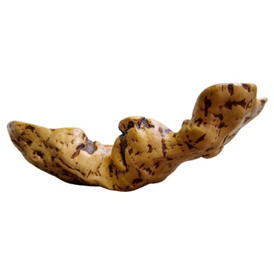 Swedish Folk Art Organic Burl Curly Birch Tiger Bowl, 1980s-UYK-1396130