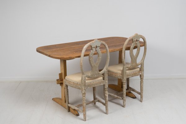 Swedish Folk Art Pine Dining Table-MJF-1350855