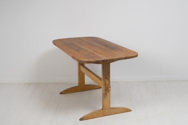 Swedish Folk Art Pine Dining Table-MJF-1350855