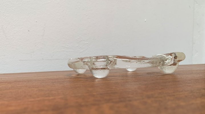 Swedish Glass Candleholder Ring from Pukeberg, 1970s-UAH-1425378