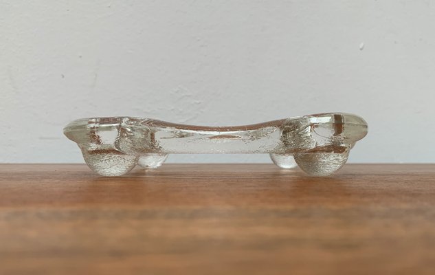 Swedish Glass Candleholder Ring from Pukeberg, 1970s-UAH-1425378