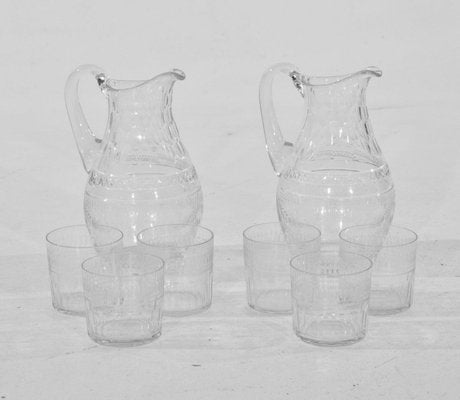 Swedish Glass Set, 1880s, Set of 8-SA-2020806