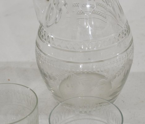 Swedish Glass Set, 1880s, Set of 8-SA-2020806