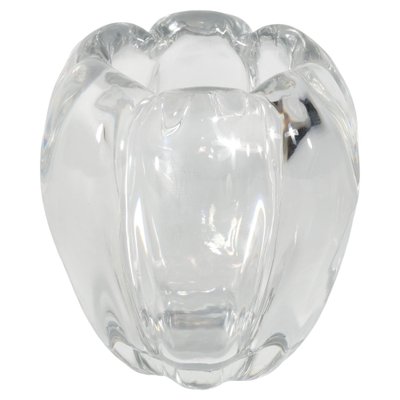 Swedish Grace Crystal Glass Stella Polaris Vase by Vicke Lindstrand for Orrefors, 1930s-RUK-1758088