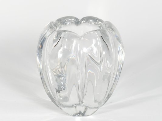 Swedish Grace Crystal Glass Stella Polaris Vase by Vicke Lindstrand for Orrefors, 1930s-RUK-1758088