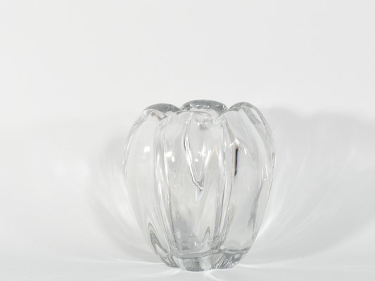 Swedish Grace Crystal Glass Stella Polaris Vase by Vicke Lindstrand for Orrefors, 1930s-RUK-1758088