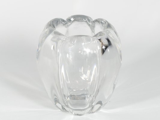 Swedish Grace Crystal Glass Stella Polaris Vase by Vicke Lindstrand for Orrefors, 1930s-RUK-1758088