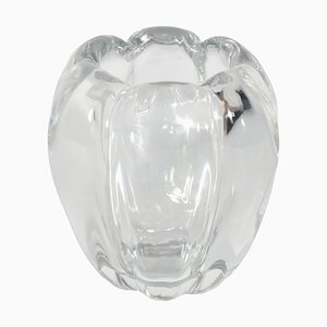 Swedish Grace Crystal Glass Stella Polaris Vase by Vicke Lindstrand for Orrefors, 1930s-RUK-1758088