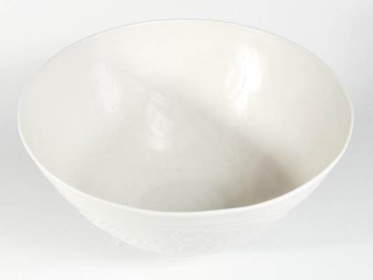 Swedish Grace White Porcelain Sea Themed Bowl by Gunnar Nylund for Alp, 1940s-RUK-1758095