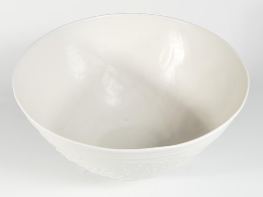 Swedish Grace White Porcelain Sea Themed Bowl by Gunnar Nylund for Alp, 1940s-RUK-1758095