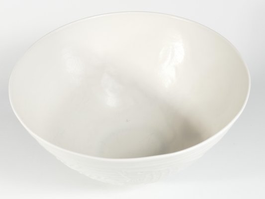 Swedish Grace White Porcelain Sea Themed Bowl by Gunnar Nylund for Alp, 1940s-RUK-1758095