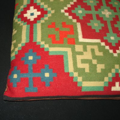 Swedish Hand-Woven Rollakan Pillow, 19th Century-YGE-900118