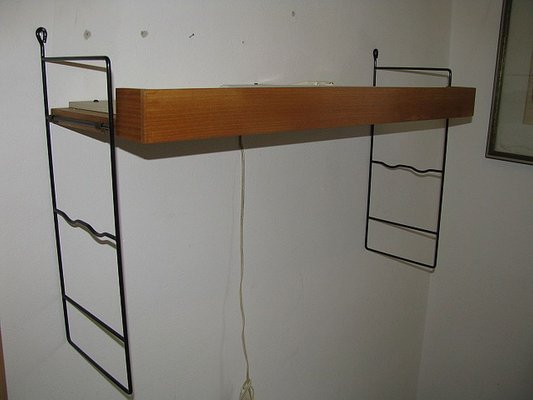 Swedish Illuminated Shelf by Kajsa & Nils Strinning for String, 1960s-SZW-864668