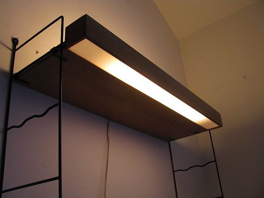 Swedish Illuminated Shelf by Kajsa & Nils Strinning for String, 1960s-SZW-864668