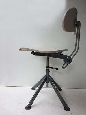 Swedish Industrial Architect Work Desk Chair by John Odelberg & Anders Olsen, 1940s-EA-1451546