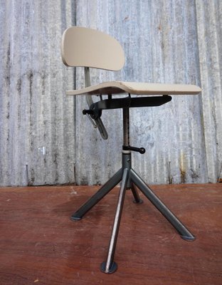 Swedish Industrial Architect Work Desk Chair by John Odelberg & Anders Olsen, 1940s-EA-1451546