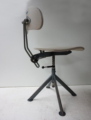 Swedish Industrial Architect Work Desk Chair by John Odelberg & Anders Olsen, 1940s-EA-1451546