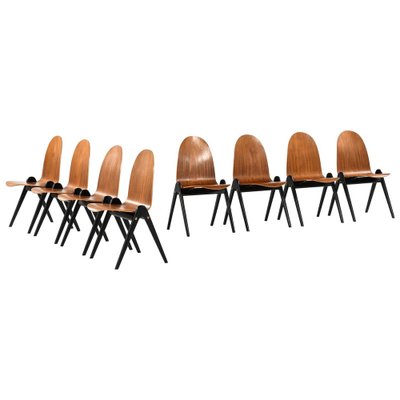 Swedish Knockdown Dining Chairs by Yngve Ekström, Set of 8-SC-1183624