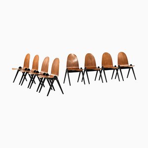 Swedish Knockdown Dining Chairs by Yngve Ekström, Set of 8-SC-1183624