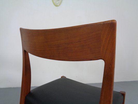 Swedish Kontiki Teak Dining Chairs by Yngve Ekström for Hugo Troeds, 1950s, Set of 3-RDW-833981