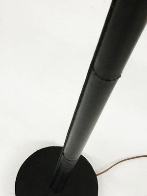 Swedish Leather and Brass Floor Lamp from Bergboms, 1960s-UCH-1224507