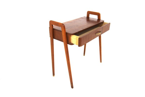 Swedish Mahogany Bedside Table, 1950-GEK-1743015