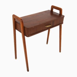 Swedish Mahogany Bedside Table, 1950-GEK-1743015