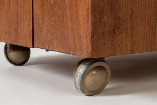 Swedish Midcentury Teak Bar Cabinet, 1950s-NL-1718959