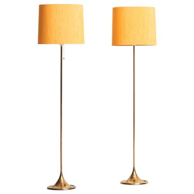 Swedish Model G-024 Floor Lamps by Alf Svensson & Yngvar Sandström for Bergbom, 1960s, Set of 2-SC-586800