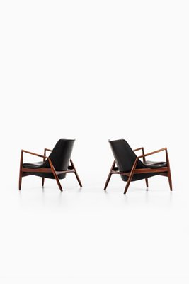 Swedish Model Sälen / Seal Easy Chairs by Ib Kofod-Larsen for OPE, 1950s, Set of 2-SC-748923