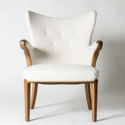 Swedish Modern Easy Chairs, 1940s, Set of 2-NL-2040807