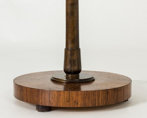 Swedish Modern Floor Lamp from Mjölby Intarsia, 1930s-NL-1703007