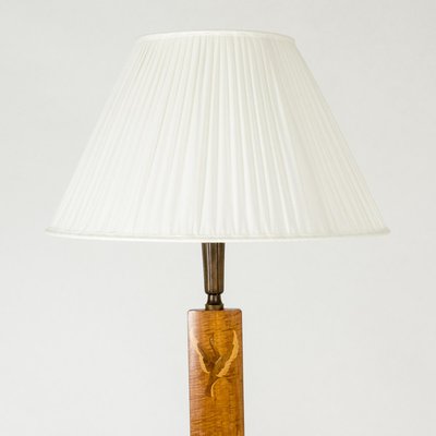 Swedish Modern Floor Lamp from Mjölby Intarsia, 1930s-NL-1703007