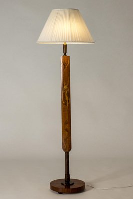 Swedish Modern Floor Lamp from Mjölby Intarsia, 1930s-NL-1703007